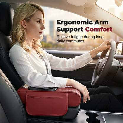 Coussin d'accoudoir de voiture, housse de console centrale 5 en 1 avec 2 sacs de rangement, porte-gobelet, emplacement pour boîte à mouchoirs, emplacement pour téléphone pour berlines, accessoires de voiture, organisateurs intérieurs