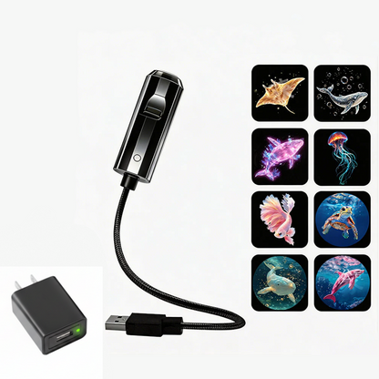 🌌 Projecteur USB Plug-and-Play – Galaxie & Océan HD – Plus de 50 000 Utilisateurs Ravis – Ambiance Magique Instantanée ✨