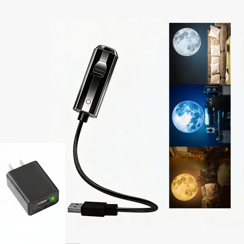 🌌 Projecteur USB Plug-and-Play – Galaxie & Océan HD – Plus de 50 000 Utilisateurs Ravis – Ambiance Magique Instantanée ✨