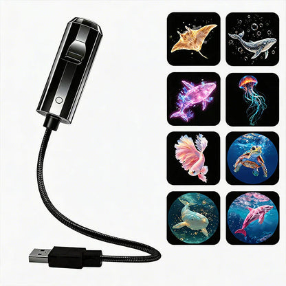 🌌 Projecteur USB Plug-and-Play – Galaxie & Océan HD – Plus de 50 000 Utilisateurs Ravis – Ambiance Magique Instantanée ✨