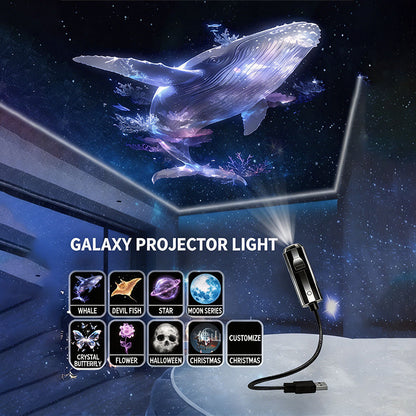🌌 Projecteur USB Plug-and-Play – Galaxie & Océan HD – Plus de 50 000 Utilisateurs Ravis – Ambiance Magique Instantanée ✨