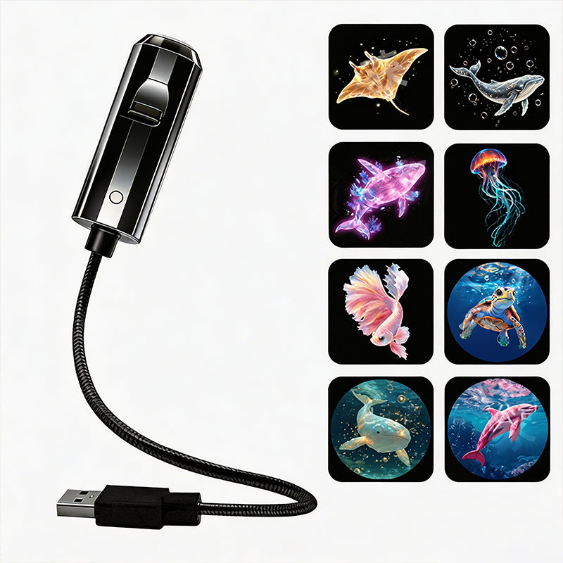 🌌 Projecteur USB Plug-and-Play – Galaxie & Océan HD – Plus de 50 000 Utilisateurs Ravis – Ambiance Magique Instantanée ✨
