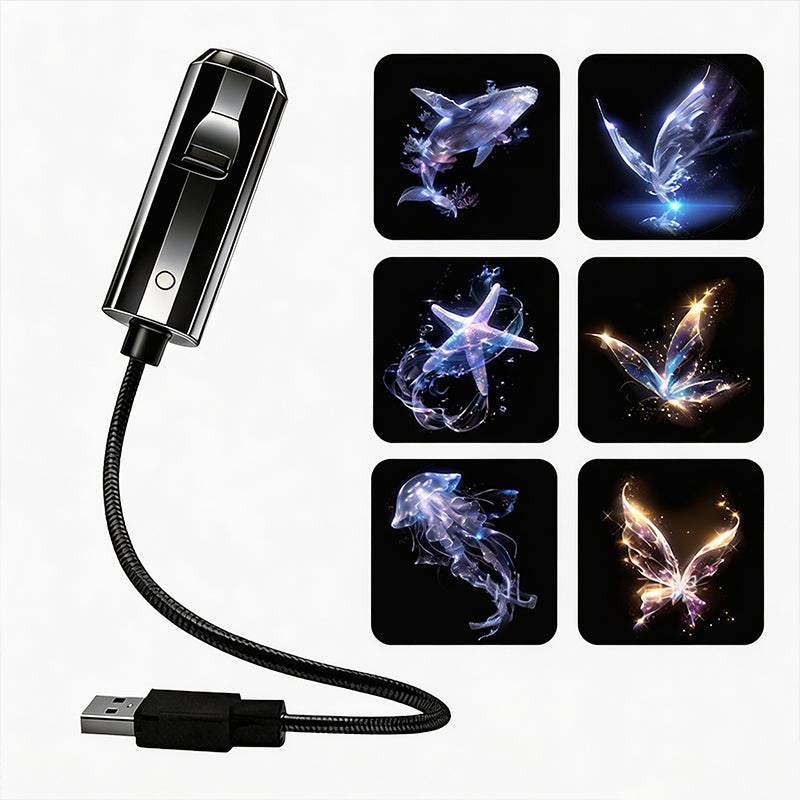 🌌 Projecteur USB Plug-and-Play – Galaxie & Océan HD – Plus de 50 000 Utilisateurs Ravis – Ambiance Magique Instantanée ✨