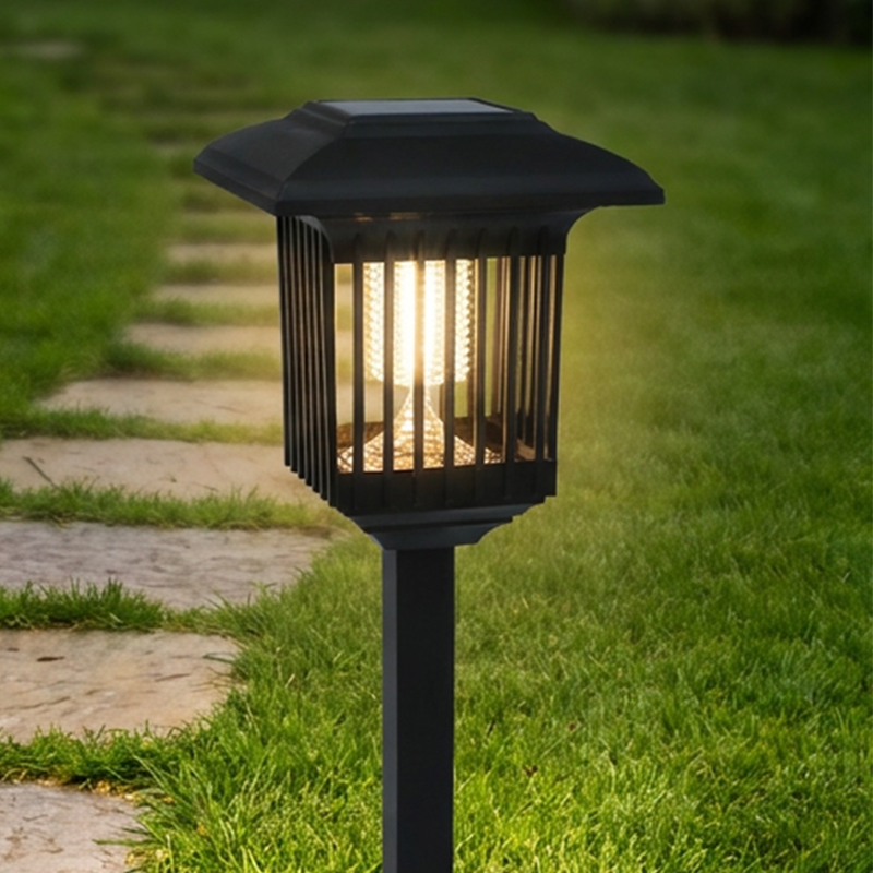 🦟☀️ PROMO FLASH 60% ! Appareil Anti-Moustiques Solaire Extérieur – Double Éclairage (Violet/Blanc), Autonomie, 4 Options, Parfait pour Jardin, Terrasse & Camping ✨