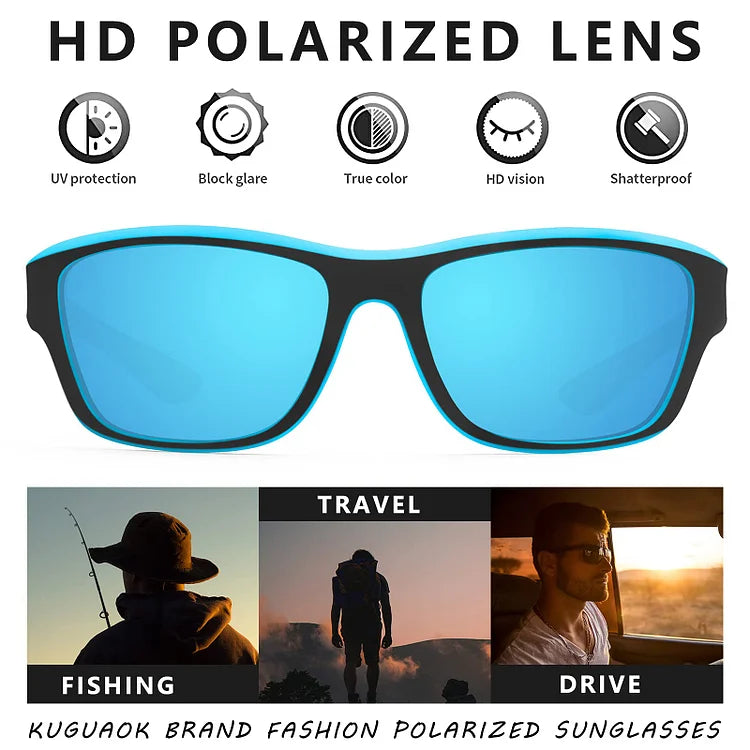 Lunettes de soleil de sport outdoor pour homme 2026 avec verres polarisés anti-éblouissement