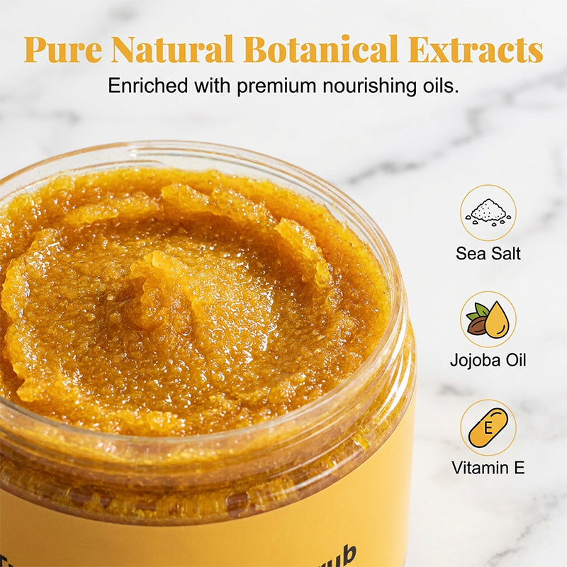 🔥2 achetés, le 3e offert🔥Gommage corporel exfoliant au curcum