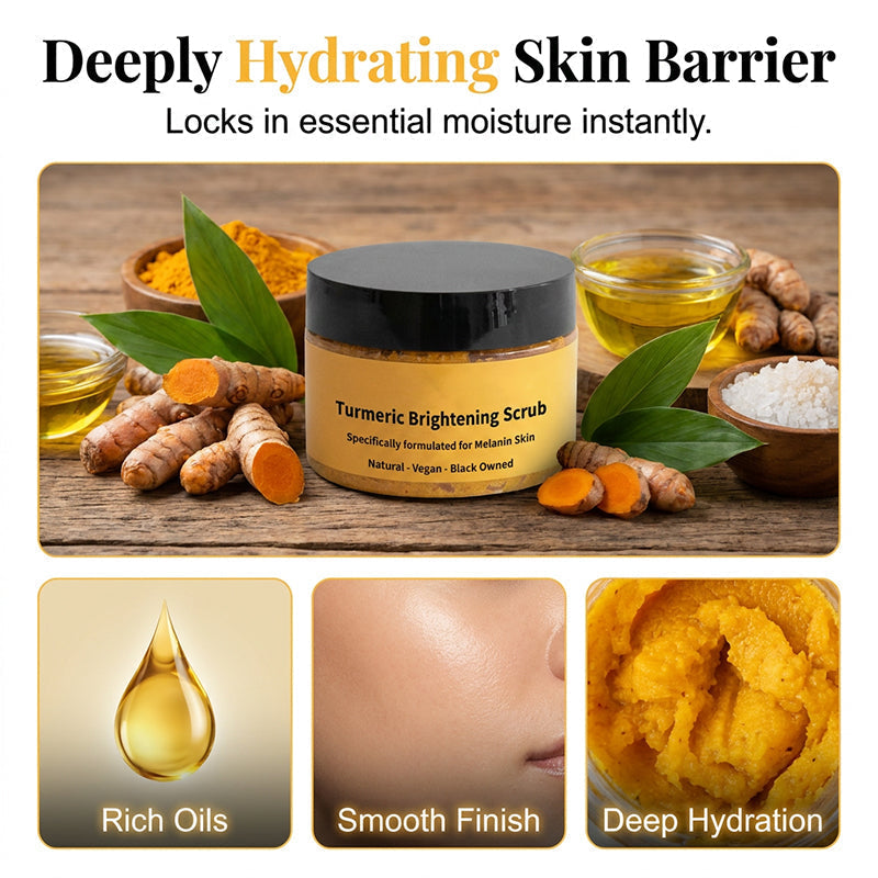 🔥2 achetés, le 3e offert🔥Gommage corporel exfoliant au curcum