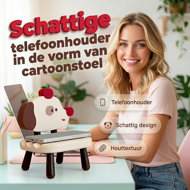 Support téléphonique chaise cartoon mignon