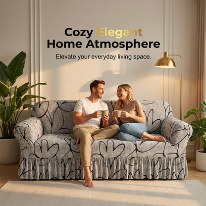 🛋️50% DE RÉDUCTION !🧵 Housses de canapé universelles extensibles – Tissu élastique, fixation antidérapante🌿🏠