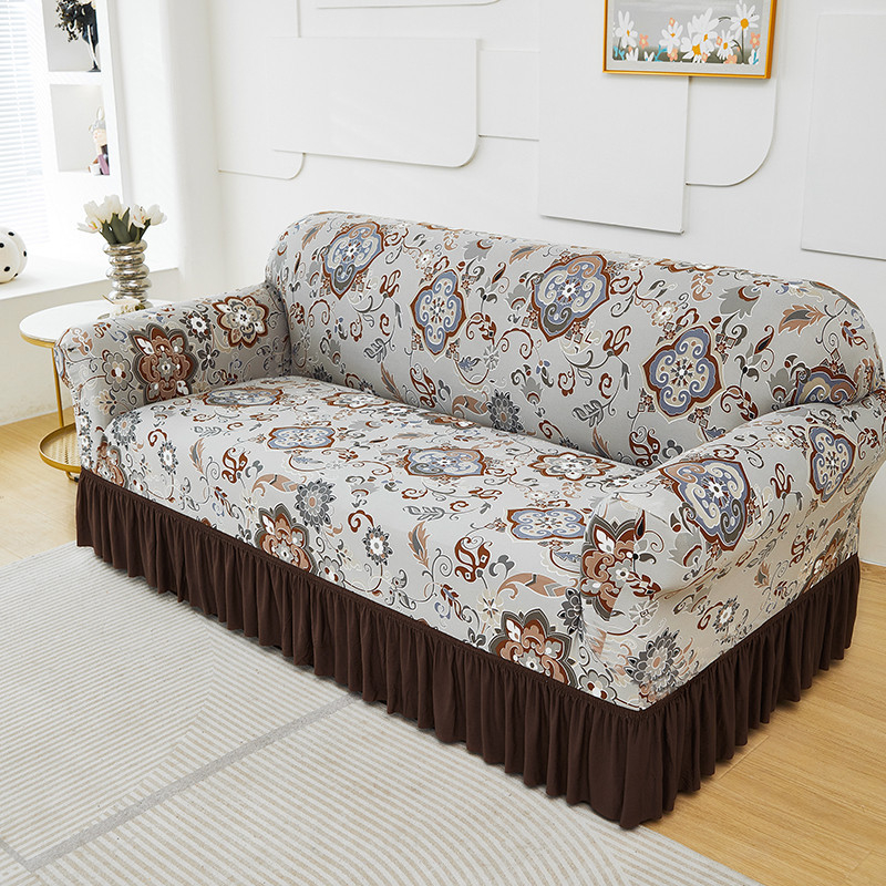 🛋️50% DE RÉDUCTION !🧵 Housses de canapé universelles extensibles – Tissu élastique, fixation antidérapante🌿🏠