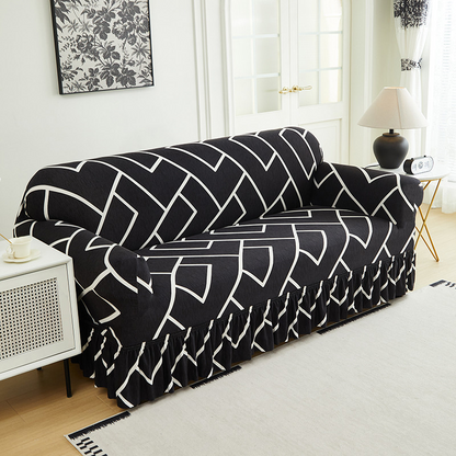 🛋️50% DE RÉDUCTION !🧵 Housses de canapé universelles extensibles – Tissu élastique, fixation antidérapante🌿🏠