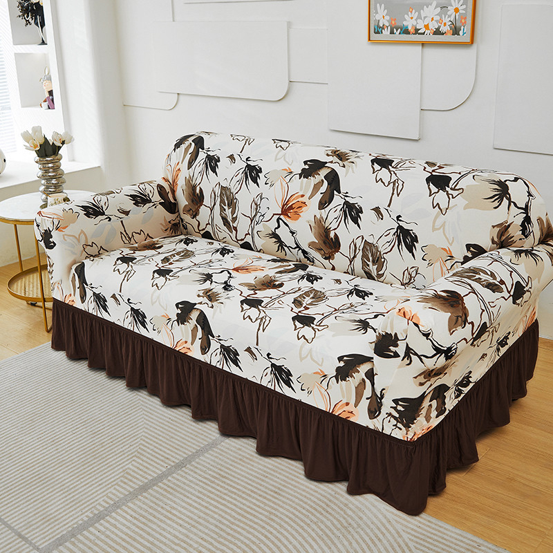 🛋️50% DE RÉDUCTION !🧵 Housses de canapé universelles extensibles – Tissu élastique, fixation antidérapante🌿🏠