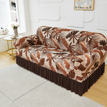 🛋️50% DE RÉDUCTION !🧵 Housses de canapé universelles extensibles – Tissu élastique, fixation antidérapante🌿🏠
