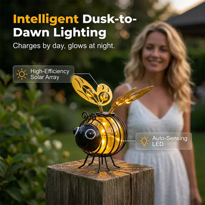 🐝 Suspension solaire en forme d'abeille pour l'extérieur – Le cadeau idéal pour les amateurs de plantes, les mamans ou tout simplement ceux qui aiment sourire ❤️