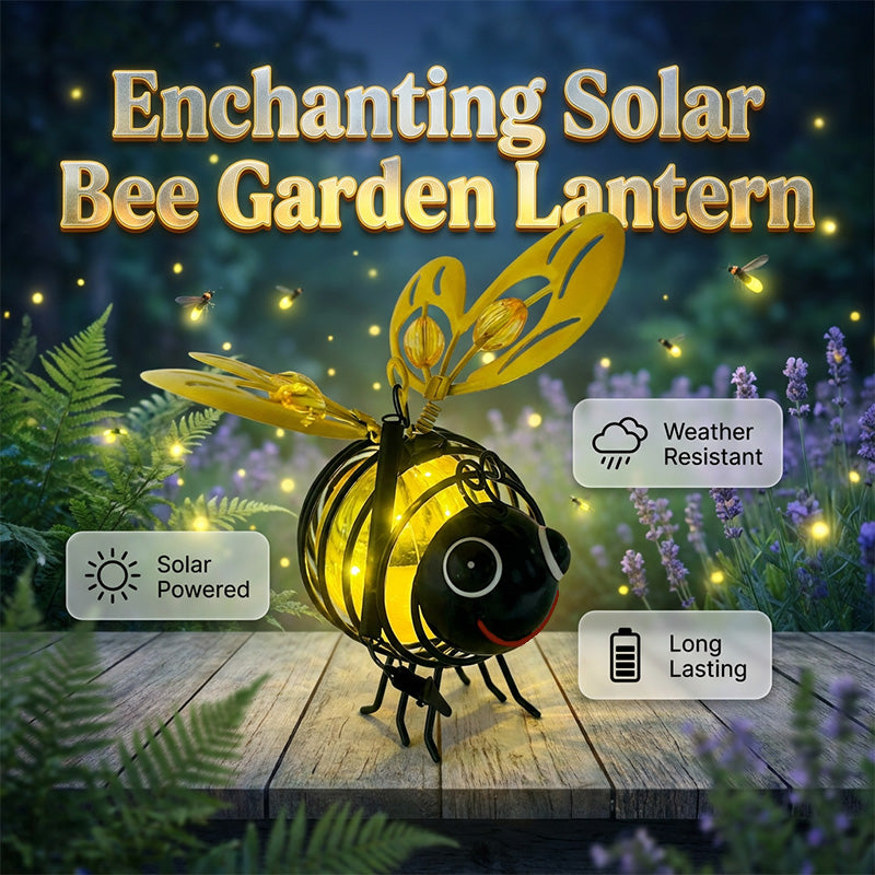 🐝 Suspension solaire en forme d'abeille pour l'extérieur – Le cadeau idéal pour les amateurs de plantes, les mamans ou tout simplement ceux qui aiment sourire ❤️
