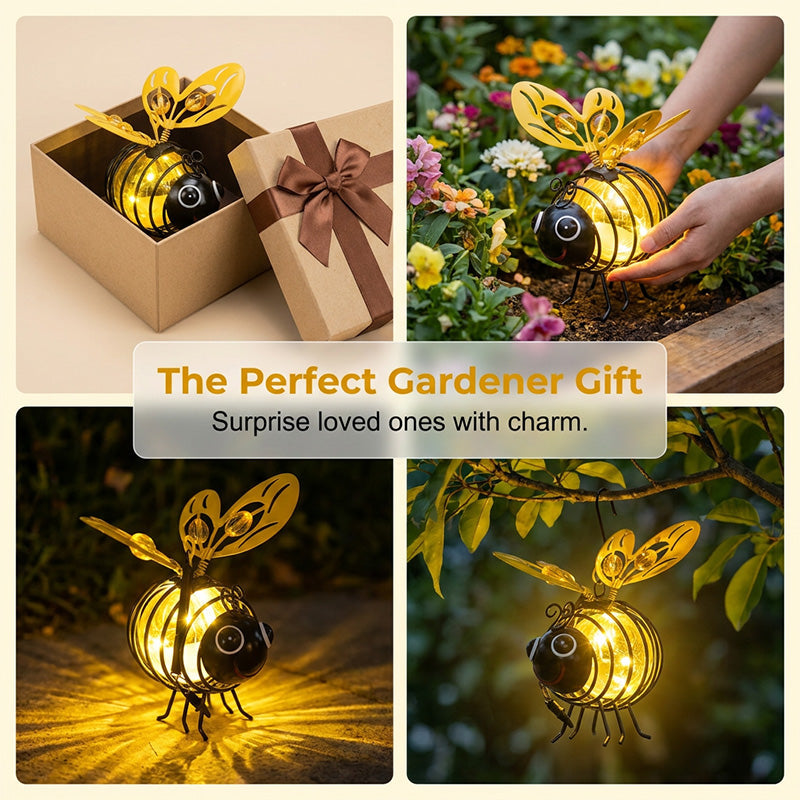 🐝 Suspension solaire en forme d'abeille pour l'extérieur – Le cadeau idéal pour les amateurs de plantes, les mamans ou tout simplement ceux qui aiment sourire ❤️