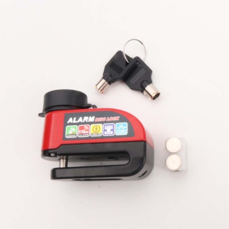 🔑 Antivol à disque avec alarme, facile à utiliser et doté d'un système de verrouillage par simple pression — Sécurité robuste et étanche