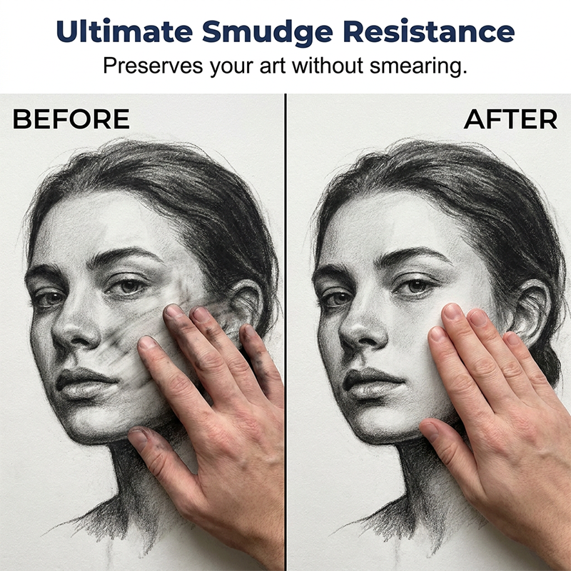 🥳PROMOTION EXCEPTIONNELLE 2026🥳💞Plus de 50 000 unités vendues !🎨🖌️ 50 % de réduction ! Fixateur en spray à séchage rapide – Protège le fusain et les pastels des bavures. Brume ultra-fine, sans coulures. Fini mat, couleurs éclatantes ! 🛡️✨