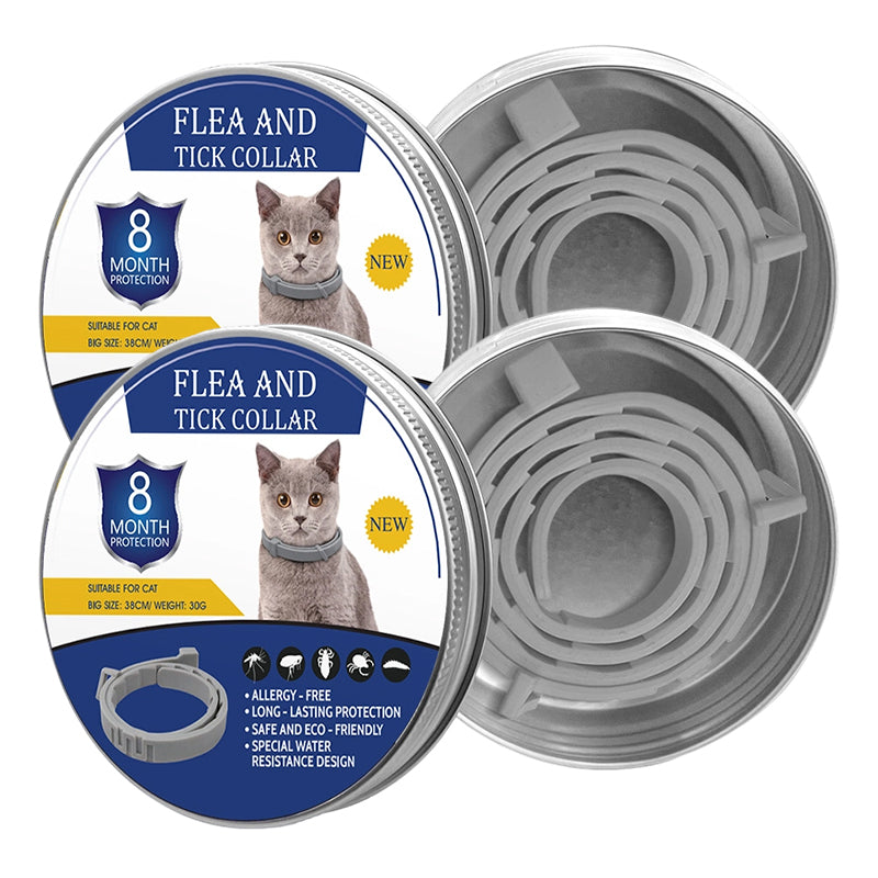 Colliers anti-puces et anti-tiques réglables pour chiens et chats