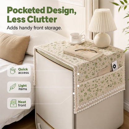 💖DERNIER JOUR DE SOLDE !!💖✨Housse de protection en coton et lin pour réfrigérateur, avec poches