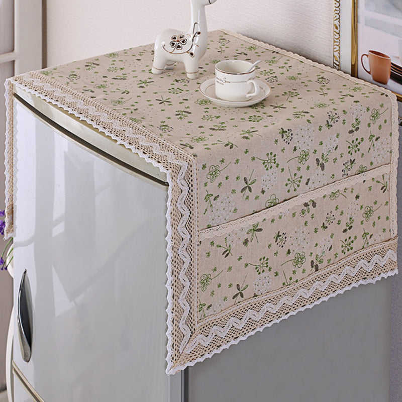 💖DERNIER JOUR DE SOLDE !!💖✨Housse de protection en coton et lin pour réfrigérateur, avec poches