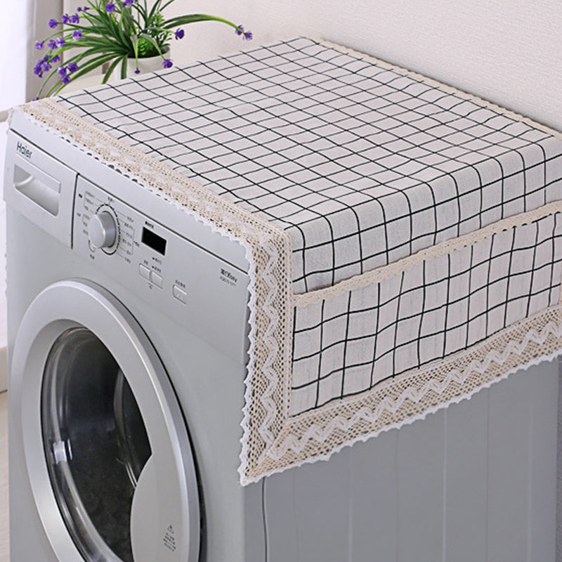 💖DERNIER JOUR DE SOLDE !!💖✨Housse de protection en coton et lin pour réfrigérateur, avec poches