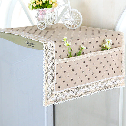 💖DERNIER JOUR DE SOLDE !!💖✨Housse de protection en coton et lin pour réfrigérateur, avec poches