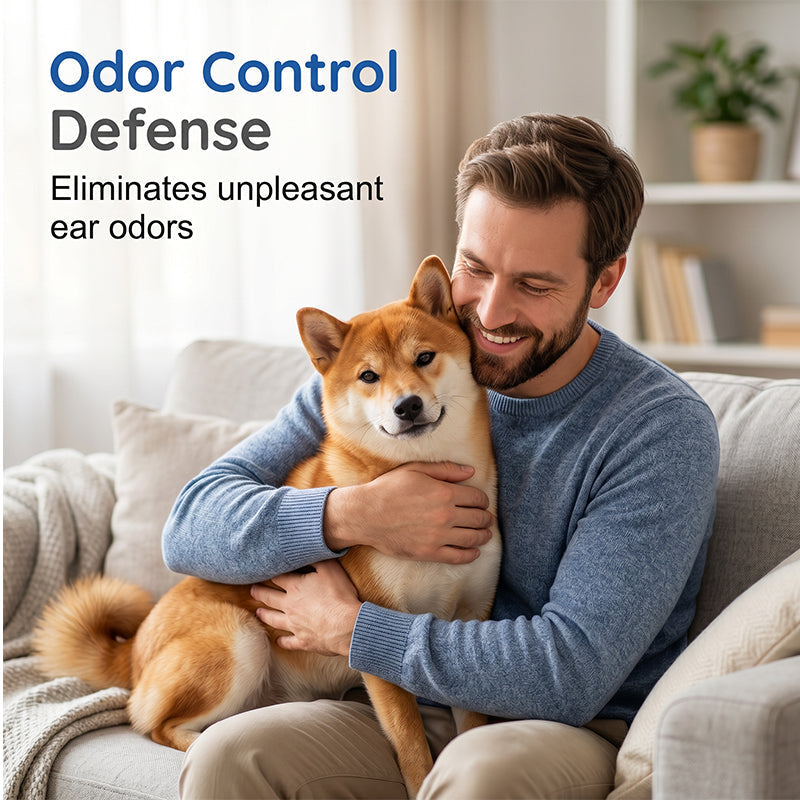 Solution nettoyante douce pour les oreilles des animaux de compagnie
