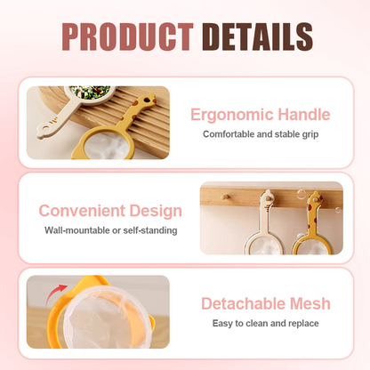 📢 57% DE RÉDUCTION ! ⏰ Passoire Ultra Fine 120 Mailles – Filtrage Précis & Durable – Matériau Alimentaire, Poignée Ergonomique & Maille Amovible – Idéale pour le Thé, les Infusions, les Sauces et la Pâtisserie 🍵✨🍽️