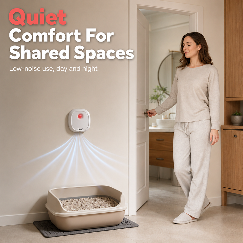 🔥50 % de réduction pour une durée limitée ! 🌬️Dites adieu aux mauvaises odeurs grâce à cet appareil ! Élimineur d'odeurs pour animaux de compagnie « Smart Quiet »