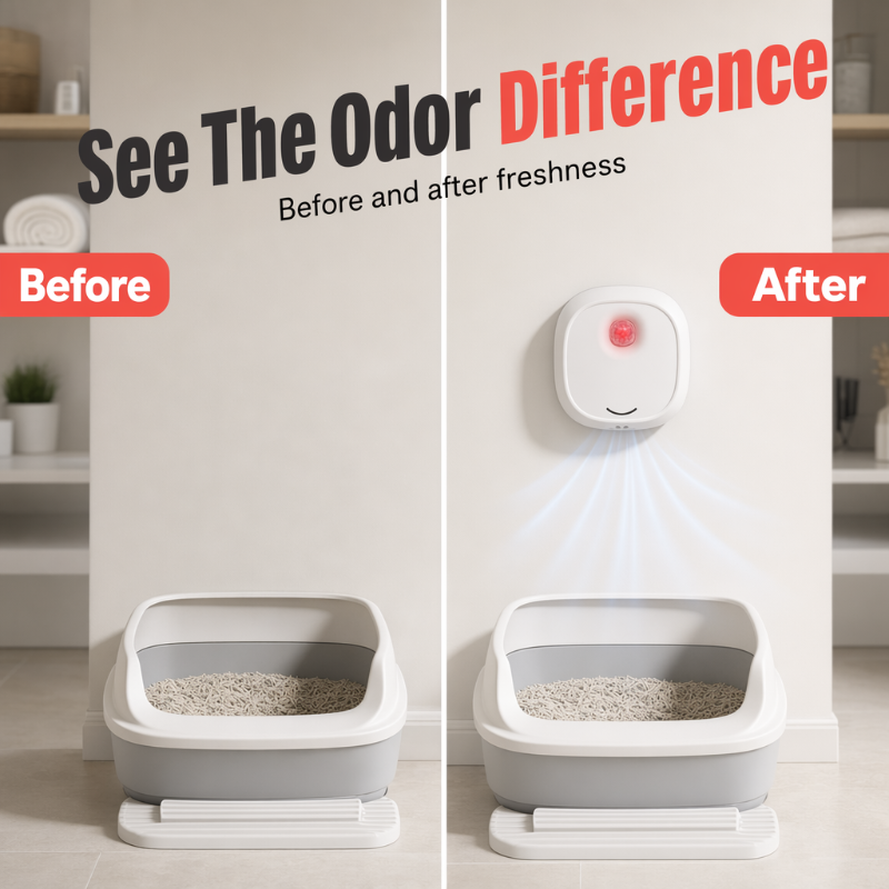 🔥50 % de réduction pour une durée limitée ! 🌬️Dites adieu aux mauvaises odeurs grâce à cet appareil ! Élimineur d'odeurs pour animaux de compagnie « Smart Quiet »