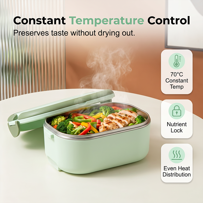 ⚡🍛 Lunch box électrique portable – Chauffe rapide sans vapeur, branchez et dégustez, idéale pour le travail, l’université ou les chantiers 🚧📚