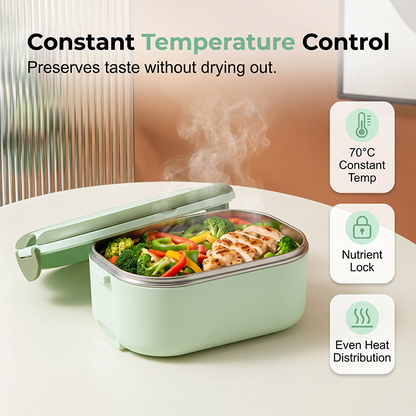 ⚡🍛 Lunch box électrique portable – Chauffe rapide sans vapeur, branchez et dégustez, idéale pour le travail, l’université ou les chantiers 🚧📚