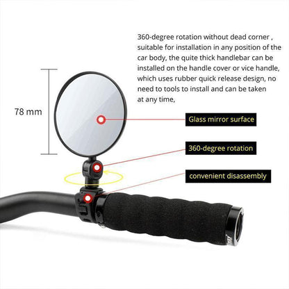 Miroir de rétroviseur rotatif à 360°