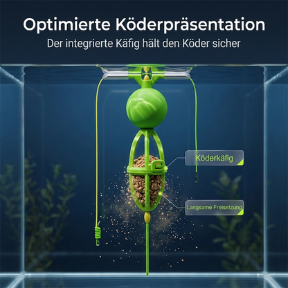 🔥Promotion exceptionnelle : 50 % de réduction🔥 Finis les démêlages en plein lancer ! Panier d'appât « Bottom-Up » anti-emmêlement – Base lestée, reste bien droit, nuage d'appât en 3 secondes 🎣