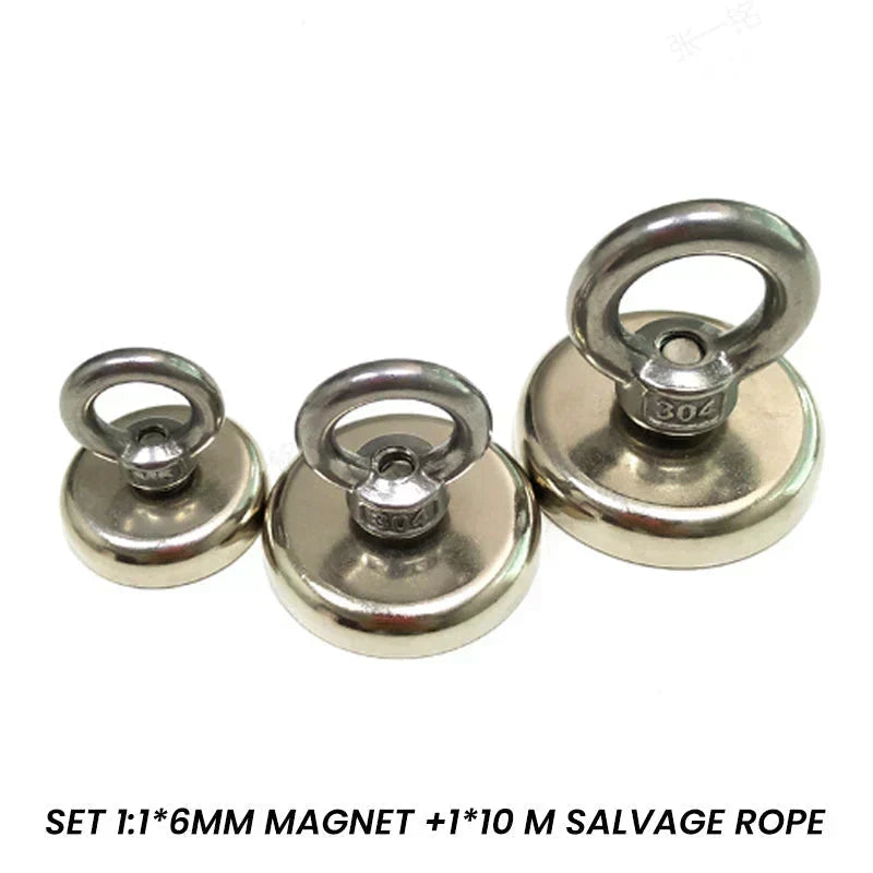 🧲 50 % DE RÉDUCTION EN CE MOMENT ! ⚓ Kit d'aimants de sauvetage pour eaux profondes – Puissance d'attraction élevée, résistant à la rouille et durable – Idéal pour la chasse au trésor et la récupération sous-marine 💰