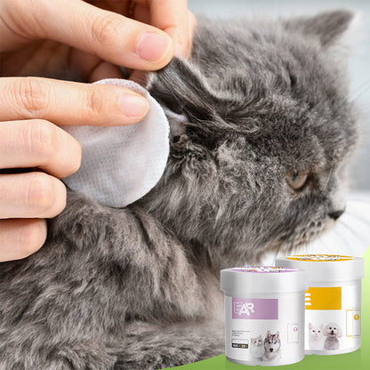 🌿 1 acheté 1 offert 🐶 Lingettes nettoyantes yeux et oreilles – À base de plantes, sans parfum, nettoie en douceur les yeux et les oreilles de votre compagnon à quatre pattes 🐱💚