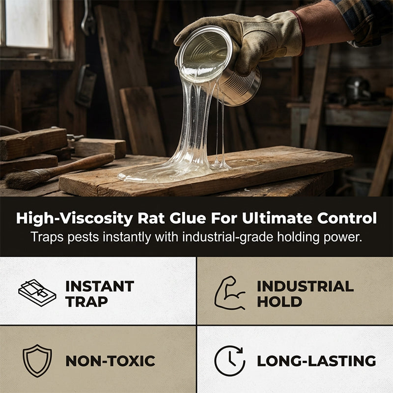 ⏰50 % DE RÉDUCTION MAINTENANT !⛹️Livraison rapide 🚚💨Colle haute viscosité pour souris et rats