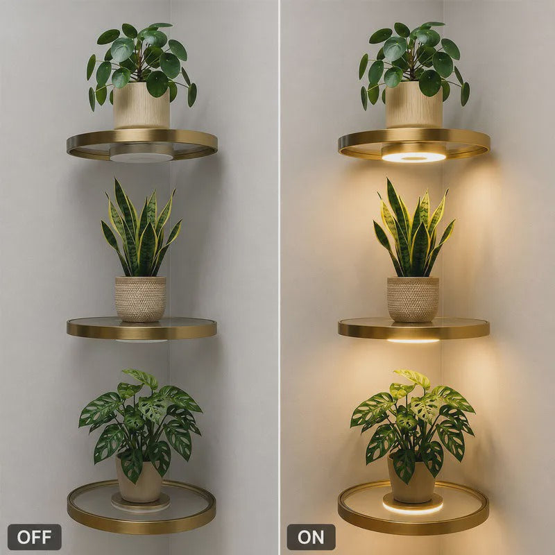 Étagère murale flottante avec éclairage LED d'ambiance intégré