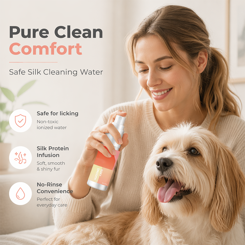 Vaporisateur nettoyant doux à l'eau ionisée pour animaux de compagnie