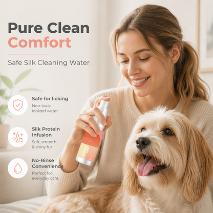 Vaporisateur nettoyant doux à l'eau ionisée pour animaux de compagnie