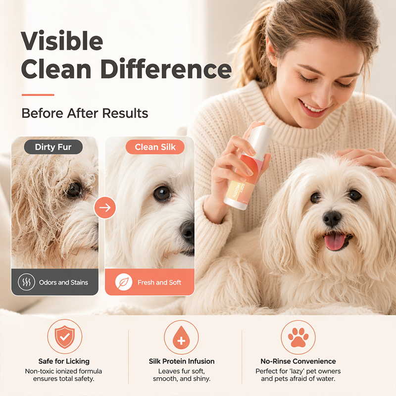 Vaporisateur nettoyant doux à l'eau ionisée pour animaux de compagnie