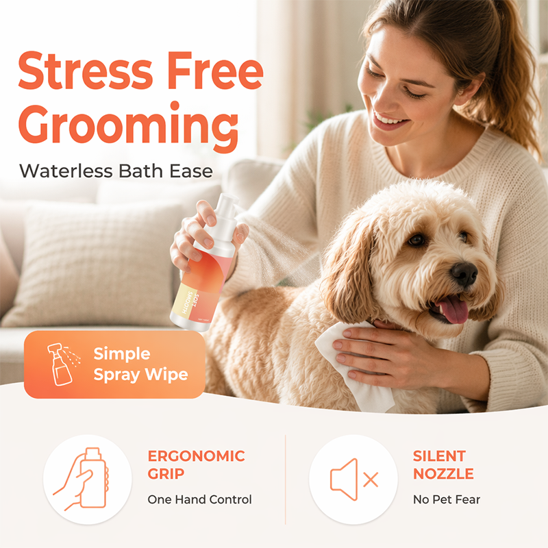 Vaporisateur nettoyant doux à l'eau ionisée pour animaux de compagnie