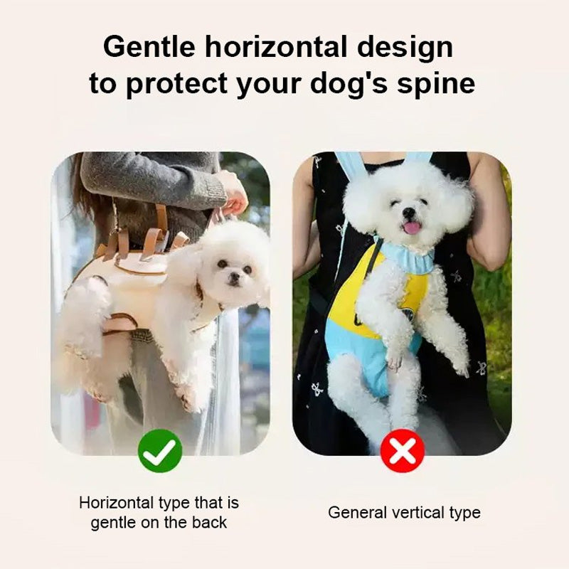 🐾 PROMO FLASH : 50% DE RÉDUCTION ! Sac de Transport Ergonomique pour Chiens & Chats, Portage Horizontal Respirant 2-9 kg for des Balades Confortables et une Posture Naturelle ✨