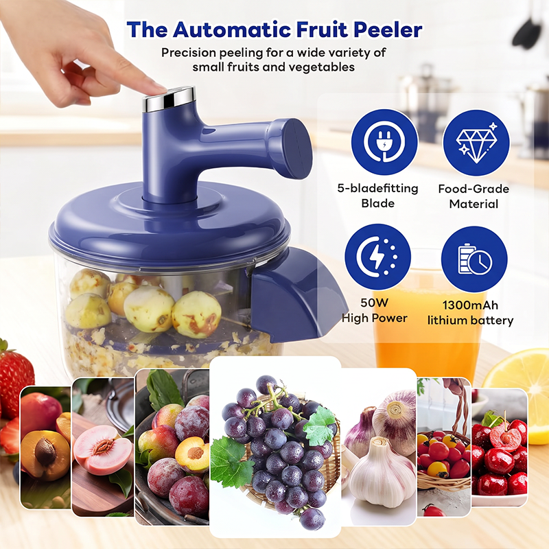 🍏🛒 -50% ! 🥗Éplucheur & Mixeur Électrique 2-en-1 – Épluchage Automatique, Multifonction & Facile à Utiliser.