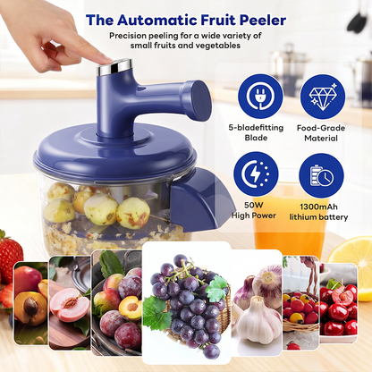 🍏🛒 -50% ! 🥗Éplucheur & Mixeur Électrique 2-en-1 – Épluchage Automatique, Multifonction & Facile à Utiliser.