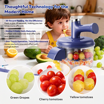 🍏🛒 -50% ! 🥗Éplucheur & Mixeur Électrique 2-en-1 – Épluchage Automatique, Multifonction & Facile à Utiliser.