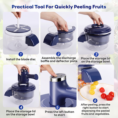 🍏🛒 -50% ! 🥗Éplucheur & Mixeur Électrique 2-en-1 – Épluchage Automatique, Multifonction & Facile à Utiliser.