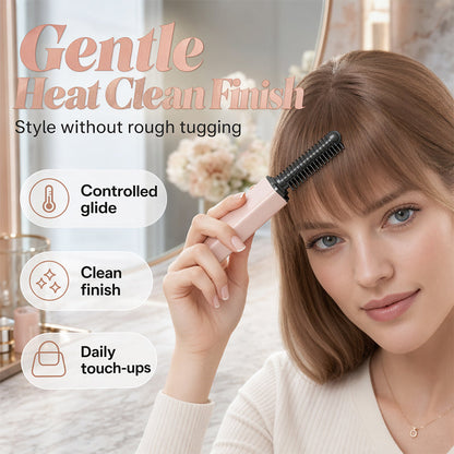 🎉 SOLDES 2027 – 50% ! PLUS DE 26 000 VENDUES ! 💰 Peigne Portatif pour Franges – Plastique – Sans Fil & Chauffant Doux for Retouches Rapides