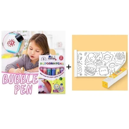 🎄Stylos à dessin DIY Bubble Popcorn🎁Achetez-en 3, payez-en 2